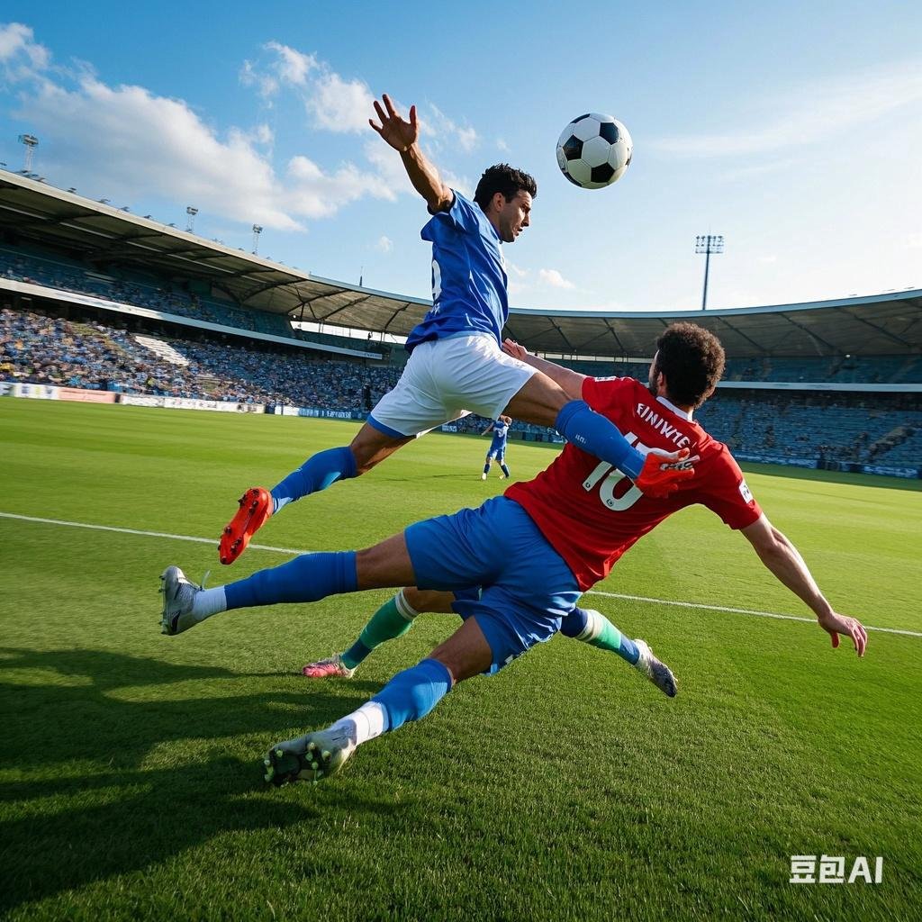 体育赛场上两支队伍的激烈较量